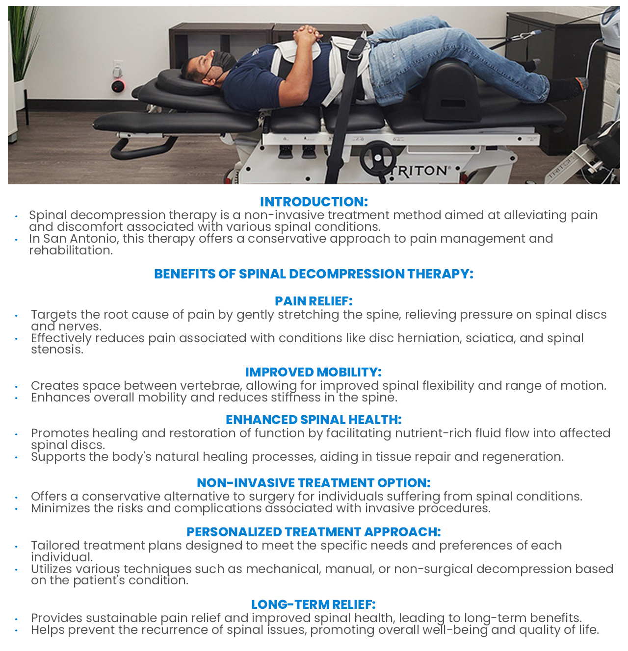 Benefits Of Spinal Decompression Therapy In San Antonio